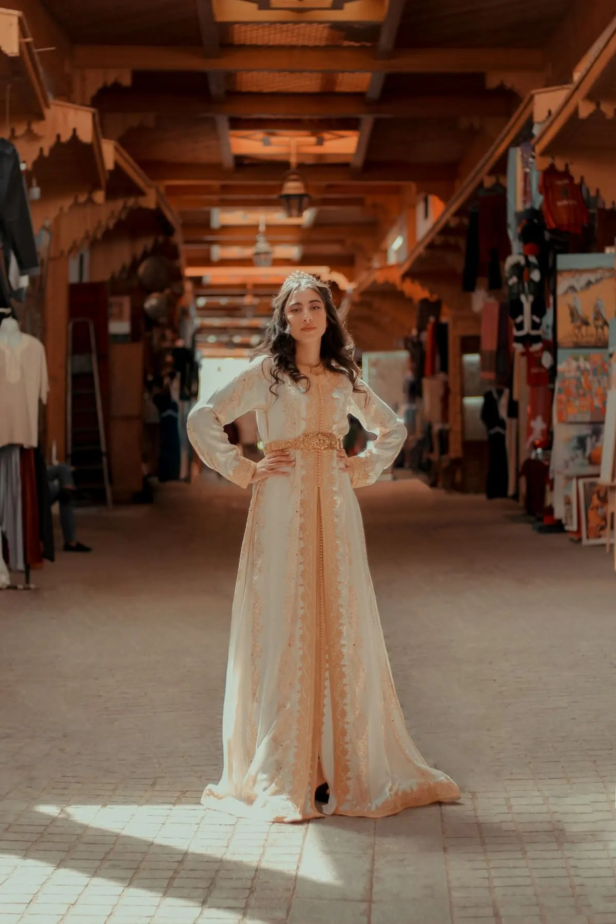 Caftan Kairouan – Ivoire et or