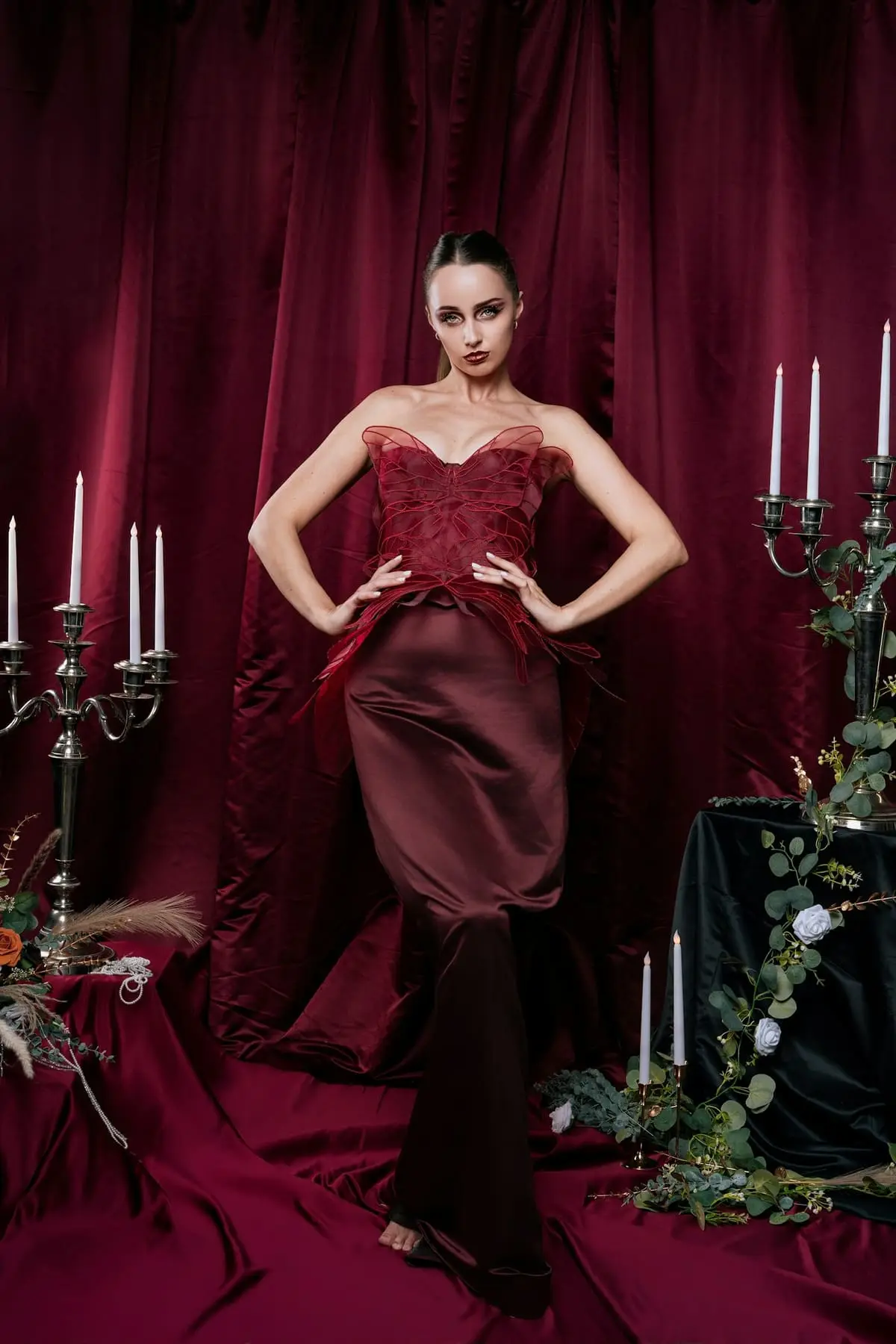 Robe Amira – Bordeaux