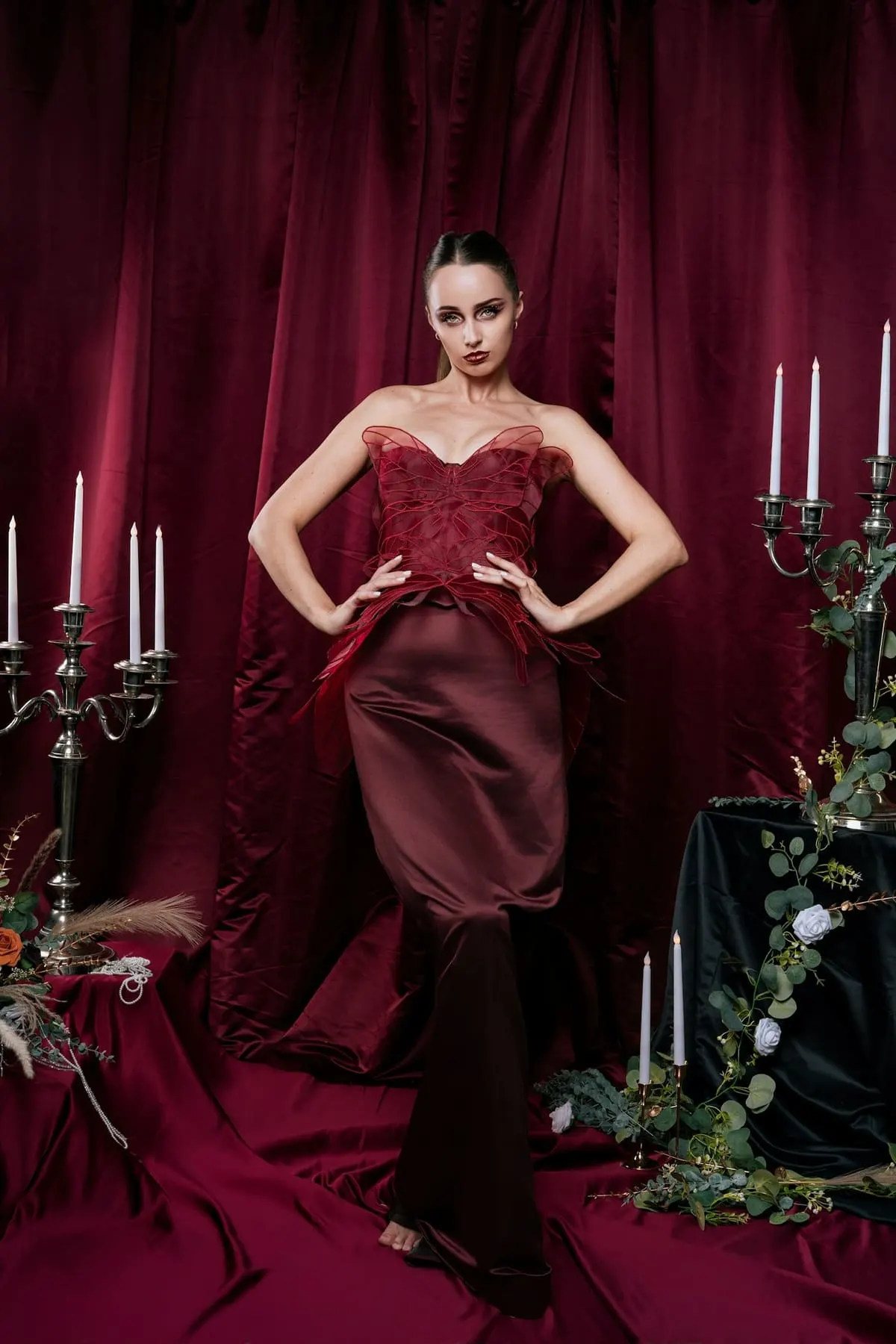Robe Amira – Bordeaux