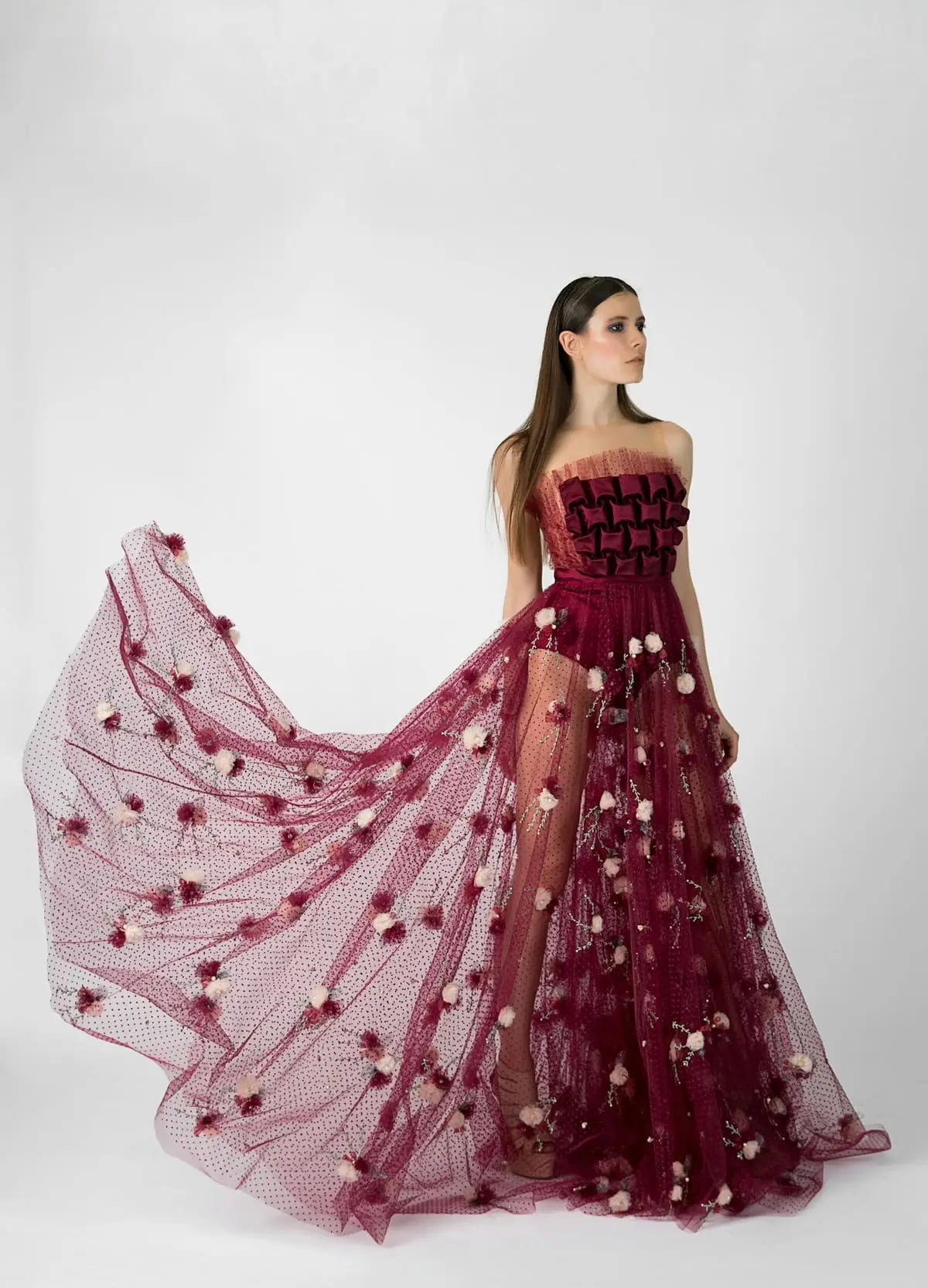Robe Yasmine – Bordeaux
